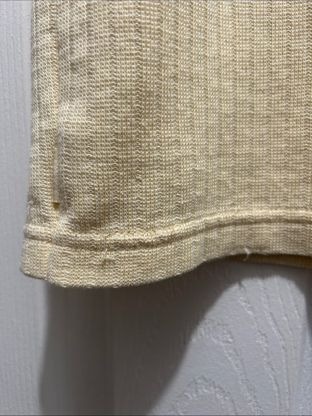 Yellow Ribbed Sleeveless Top - Picture 4 of 5